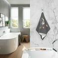 thumbnail image 2 of Yayeee 100% Cotton Hand Towels for Bathroom 16" x 28" Soft Absorbent Kitchen Towel, Black Astronaut Space, 2 of 7
