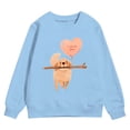 thumbnail image 4 of Byoo Valentine's Day Little Girls Sweatshirts Cute Puppy Printed Round Neck Long Sleeved Comfy Pullovers Top Outdoor Kids Cloth, 4 of 4