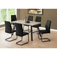 thumbnail image 1 of Monarch Specialties Dining Table, 60" Rectangular, Kitchen, Dining Room, Metal, Laminate, Brown, Black, Contemporary, Modern, 1 of 4