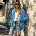 thumbnail image 5 of SCRAWLGOD Galaxy Women's Open Front Cardigan Lightweight Sweaters for Women Fall Size S Long Sleeve Work Cardigan for Women Long Washable Women Jackets Casual, 5 of 7
