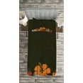 thumbnail image 3 of Ambesonne Floral Quilted Bedspread Set 2 Pcs, Hawaiian Romantic, Twin Size, Army Green Amber Red, 3 of 3