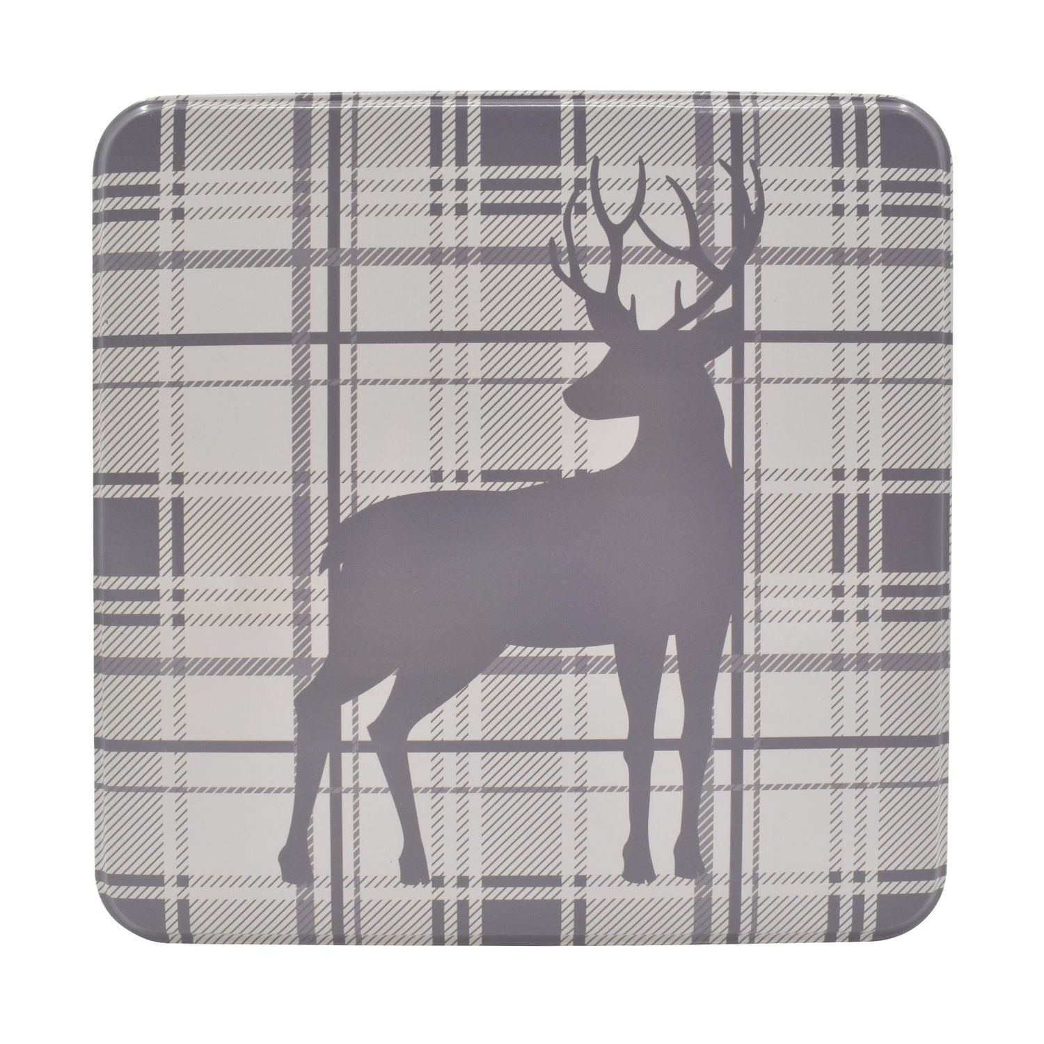 HOLIDAY TIME SQUARE TIN LARGE