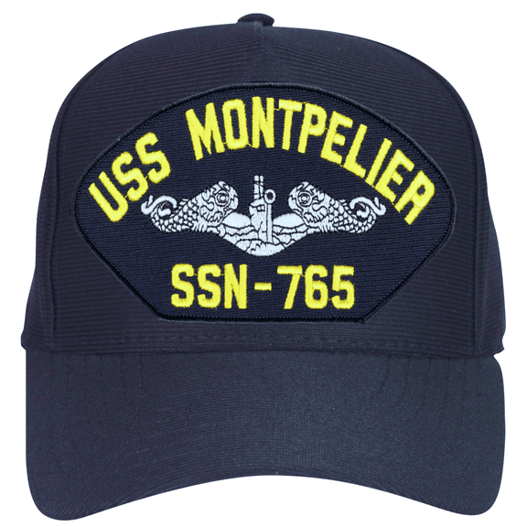 USS Montpelier SSN-765 ( Silver Dolphins ) Submarine Enlisted Cap