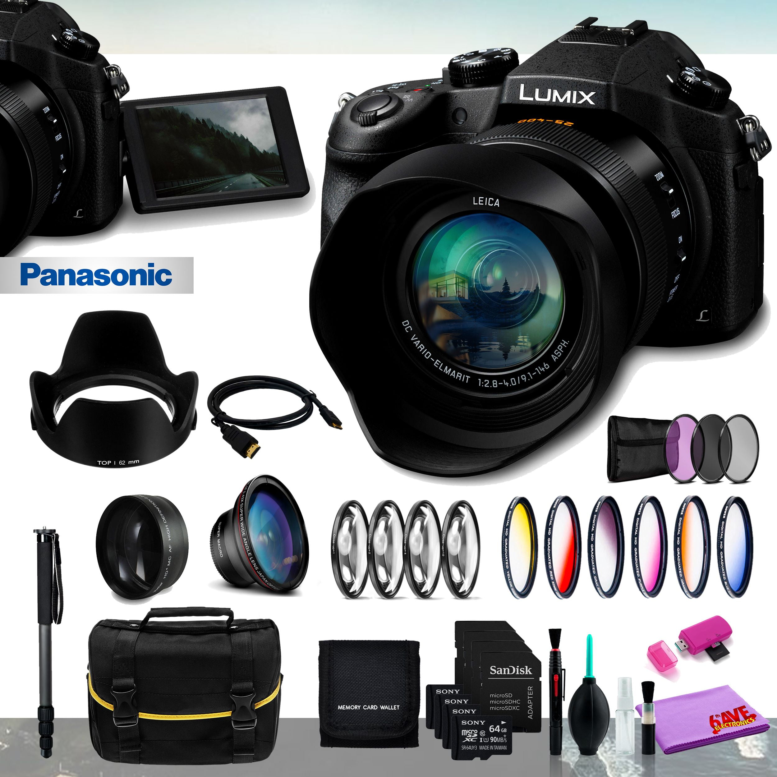 Panasonic Lumix fz1000 II. Нестандартный фотоаппарат 1000 мегапикселей. NTW 1000 Accessories.