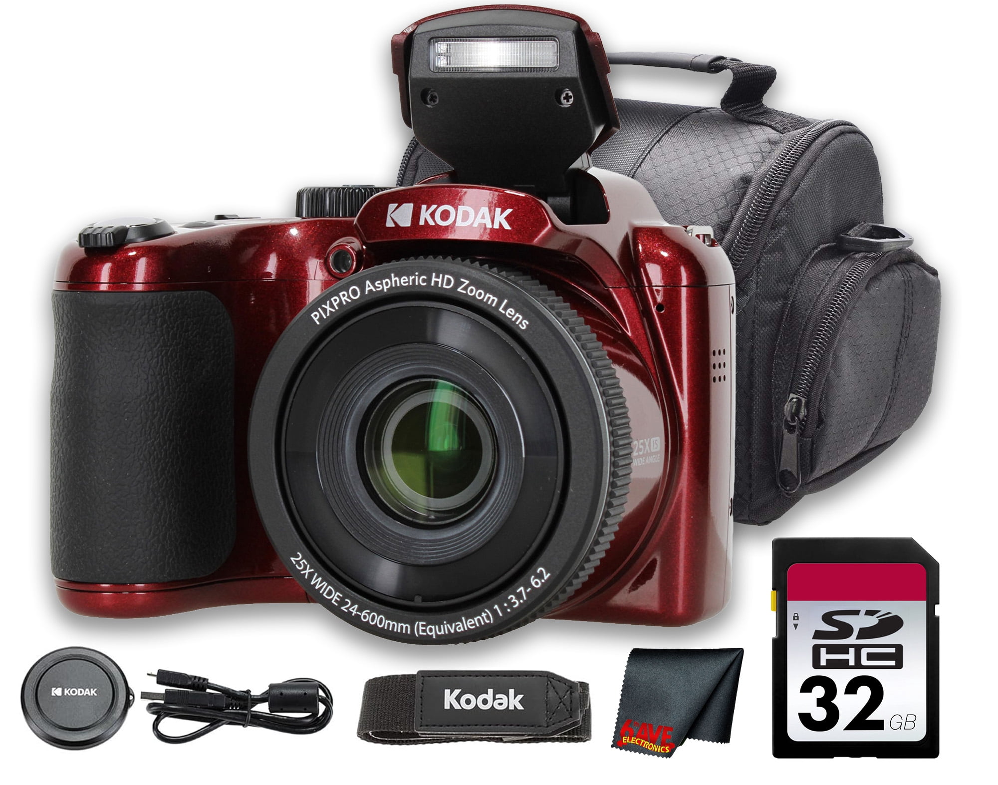 Kodak PIXPRO WPZ2 Digital Camera (Blue) (WPZ2BL) + 32GB Card +