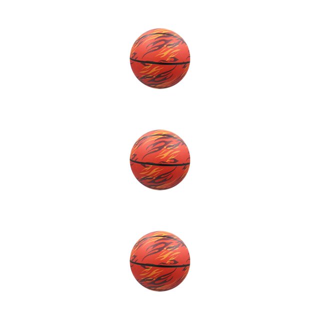 Redempat Elastic Unisex 7 Basketball Balanced Inner Pressure Air Tight Sealing PU Training Basketball Red- size 5 3Set