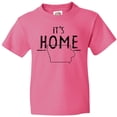 thumbnail image 3 of Inktastic It's Home- State of Iowa  Outline Distressed Text Youth T-Shirt, 3 of 5