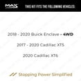thumbnail image 2 of MAX Advanced Brakes - Front Brake Kit For 2017-2020 Cadillac XT5| Carbon Ceramic Brake Pad and Rotor Kit| Daily Driving Geomet Coated Brake Rotors, 2 of 9