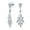 Silver, variant on Womens Elegant Teardrop Marquise Cluster CZ Cocktail Statement Chandelier Earrings