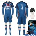 thumbnail image 2 of Peluca de disfraz de Cosplay de Anime Blue Lock Rin Itoshi Rin, n.º 9, traje de fútbol, uniformes para fiesta deportiva de Halloween para hombre, 2 of 5