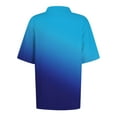 thumbnail image 5 of Womens Golf Shirts Casual Short Sleeve Button Lapel Moisture Wicking T-Shirts Loose Gradient Printed Dressy Collared Basic Business Workout Tops, 5 of 5