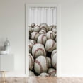 thumbnail image 2 of Baseball Door Curtains for Doorway Closet Curtain for Kitch Dining Bedroom Young, 2 of 6