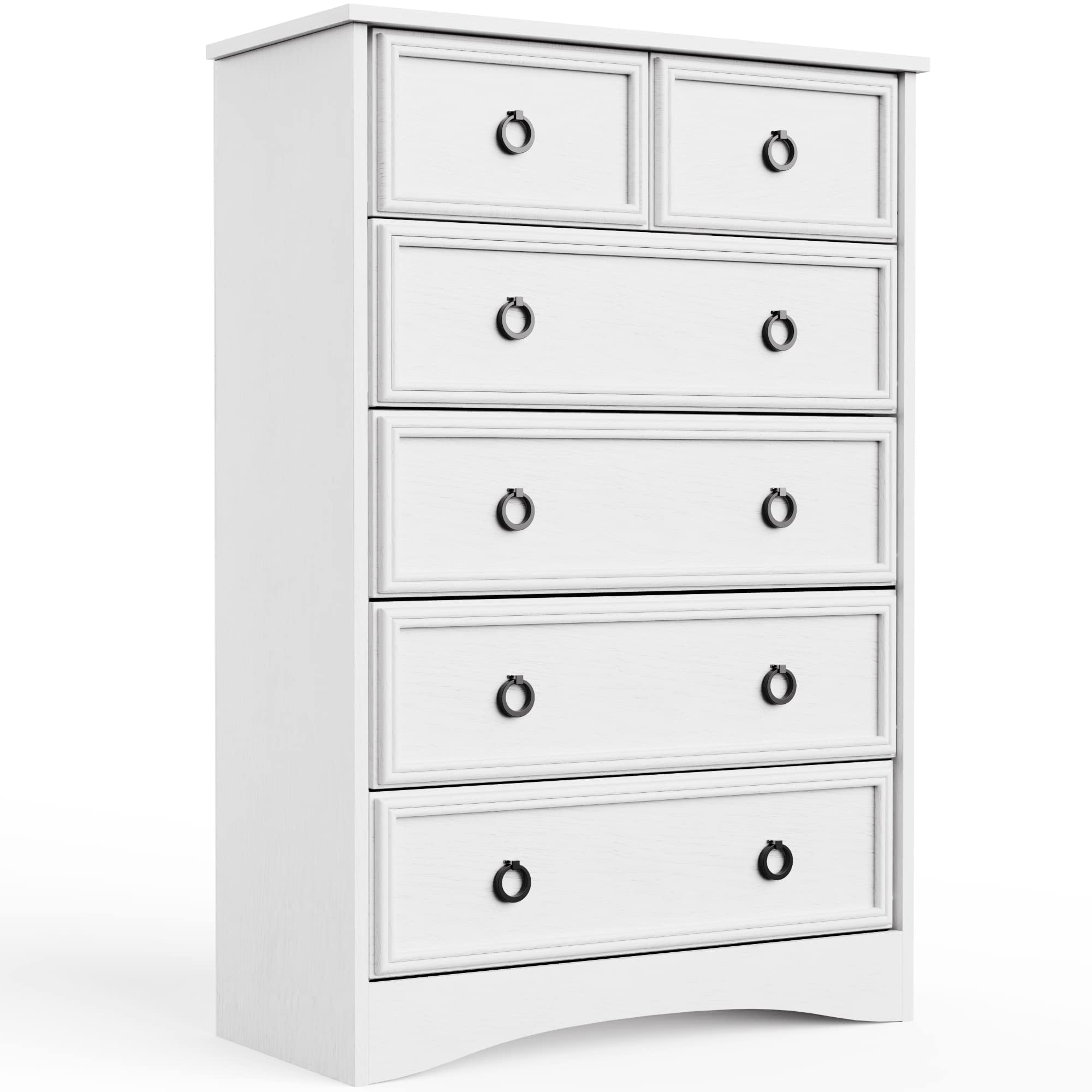 6 Drawer Dresser, White Dresser Wood Chest of Drawers Dressers for