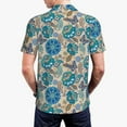 thumbnail image 6 of Wukai Vintage Floral Butterflies Men’s Polo Shirts,Quick-Dry Athletic Shirt,Classic Fit Shirts-Medium, 6 of 8
