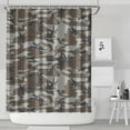 thumbnail image 2 of 84" x 72" Camo Shower Curtain Waterproof Military Camouflage Tactical Army Woodland Jungle Desert Hunting Bathroom Curtain with 12 Hooks - Fade-Resistant Quick-Dry Machine Washable, 2 of 5