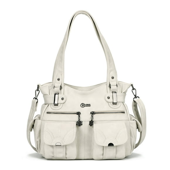 KL928 Women Large Purses Multi-Pocket Handbags PU Leather Tote Bag