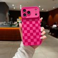 thumbnail image 3 of Yumupife Compatible Con Iphone 17 Pro Max Funda Lindo Diseño De Patrón De Cuadros Para Niñas Mujeres Silicona Suave Protectora A Prueba De Golpes Diseñado Para Iphone 17 Pro Max Funda-Rosa, 3 of 5