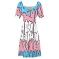 thumbnail image 6 of Pastel Kawaii Melting Trans Pride LGBTQ Design Dress women's clothing korea stylish Casual dresses, 6 of 7