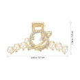 thumbnail image 2 of FONDOTIN 2Pack Hair Barrettes for Women with Rhinestone Hair Fixing for Weddings, 2 of 6