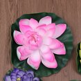 thumbnail image 2 of OUNONA 6Pcs Artificial Floating Lotus Flower Decoration Light Green for Pond Decor Public Places Decor, 2 of 6