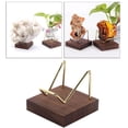 thumbnail image 4 of Esquirla Display Stand Mineral Crystal Ball Sphere Citrine Cluster Rocks Holder Gold arm Option 4 Gold, 4 of 8