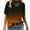Orange, variant on Toonshare Plus Size Womens Summer Tops V Neck T Shirts Printed Tops Loose Casual Tshirts Red XXXXXL