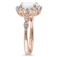 thumbnail image 6 of Everly Women's Opal and Topaz 14k Rose Gold Ring, 6 of 8