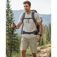 thumbnail image 3 of NY Threads Mens Cargo Shorts Relaxed Fit Cotton Casual Work Outdoor Hiking Shorts with Multiple Pockets, 40, Light Khaki, 3 of 7