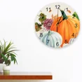 thumbnail image 2 of Thanksgiving Fall Pumpkin Maple Leaf Wall Clock Modern Design Silent Wall Watch for Bedroom Kitchen Round Hanging Clocks（10 Inch）, 2 of 6