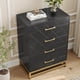 thumbnail image 2 of Compact 4 - cajón de madera dormitorio cómoda: durable mdf, elegant finish, moderno metal handles para estilizado para clothes almacenamiento in negra, 2 of 5