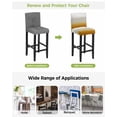 thumbnail image 3 of Burnt Orange Beige Ombre Bar Stool Covers Set of 4, Modern Abstract Art Texture Stretch Washable Bar Chair Covers with Backs, Removable Pub Counter Height Chair Cover for Kitchen Dining Room Cafe, 3 of 7