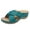 Z1-Blue, variant on Women's Slippers Ladies Fashion Solid Color Leather Open Toe Wedge Heel Platform Casual Sandals,Beige 7