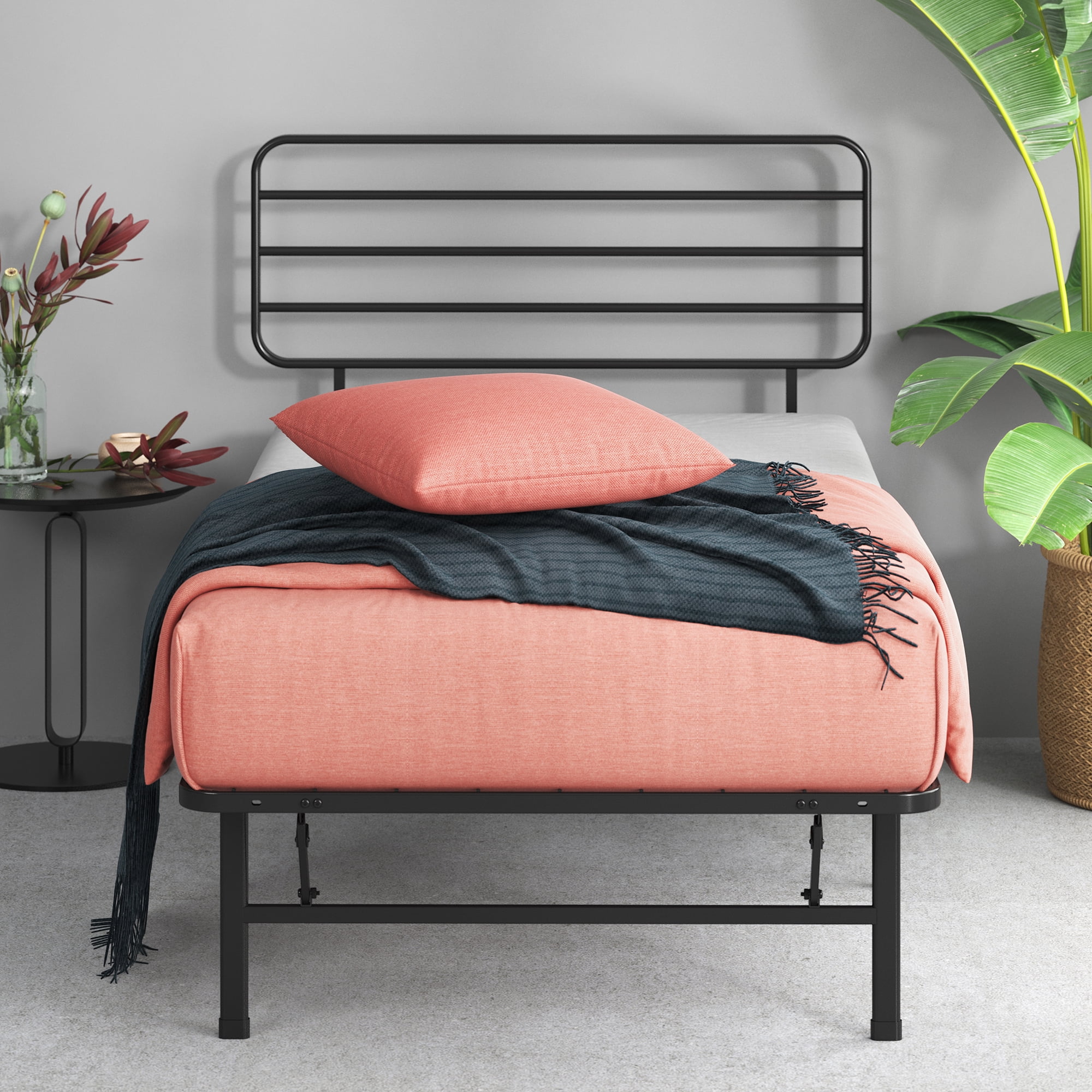 Zinus tom metal on sale platform bed frame