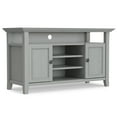 thumbnail image 5 of Amherst 54 inch Wide Solid Wood TV Stand in Fog Grey For TVs up to 60 inches, 5 of 14