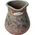 thumbnail image 2 of 9.25"Tall Egyptian Era Designed Earthen Ware Terracotta Pitcher Shaped Planter with Badged Garden Time, 2 of 5