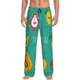 thumbnail image 5 of Mens Pajama Pants, Tropical Fruit Soft Sleep & Lounge Pants for Men, Cuteness Casual PJ Bottoms Pants with Pockets, 5 of 7