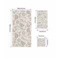 thumbnail image 4 of Gray Paisley Floral Towel Set of 3, Soft Microfiber Bath Towels, Hand Towel, Washcloths, Farmhouse Spring Summer Flowers Quick-Dry Absorbent Towels for Bathroom Kitchen Hotel Beach Gym Spa, 4 of 7