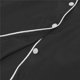 thumbnail image 4 of Conjunto de 2 piezas de pijama para mujer, camisa de manga corta con solapa y pantalones cortos con cintura elástica XBTCLXEBCO M;Negro, 4 of 6