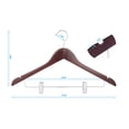 thumbnail image 2 of Perchas de madera para trajes TOPIA HANGER, madera de cerezo, paquete de 20, 2 of 6