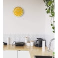 thumbnail image 2 of 1 Piece Yellow 12" Wall Clock Silent Battery Powered 3D Digital Bright Color Dial Face for Home/Office (Battery Not Included), 2 of 7