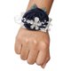 thumbnail image 5 of Monstrate Ramillete de muñeca de rosa ligero Accesorio elegante y femenino Ramillete de muñeca de rosa de satén hecho a mano N2 azul marino N2 azul marino 2Conjunto, 5 of 6
