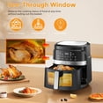 thumbnail image 3 of Air Fryer 8-IN-1 5.8QT Smart Visual Window Multi-Function Large Capacity,1500W,Kitchen And Office,Family Day,Nonstick, Fit For Family Of 2-5, 3 of 7