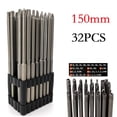 thumbnail image 2 of 32Pc 150Mm Long Torx Tamper Proof Spanner Screwdriver Drill Bit Ph1 Ph2 Pz1 Pz2, 2 of 9