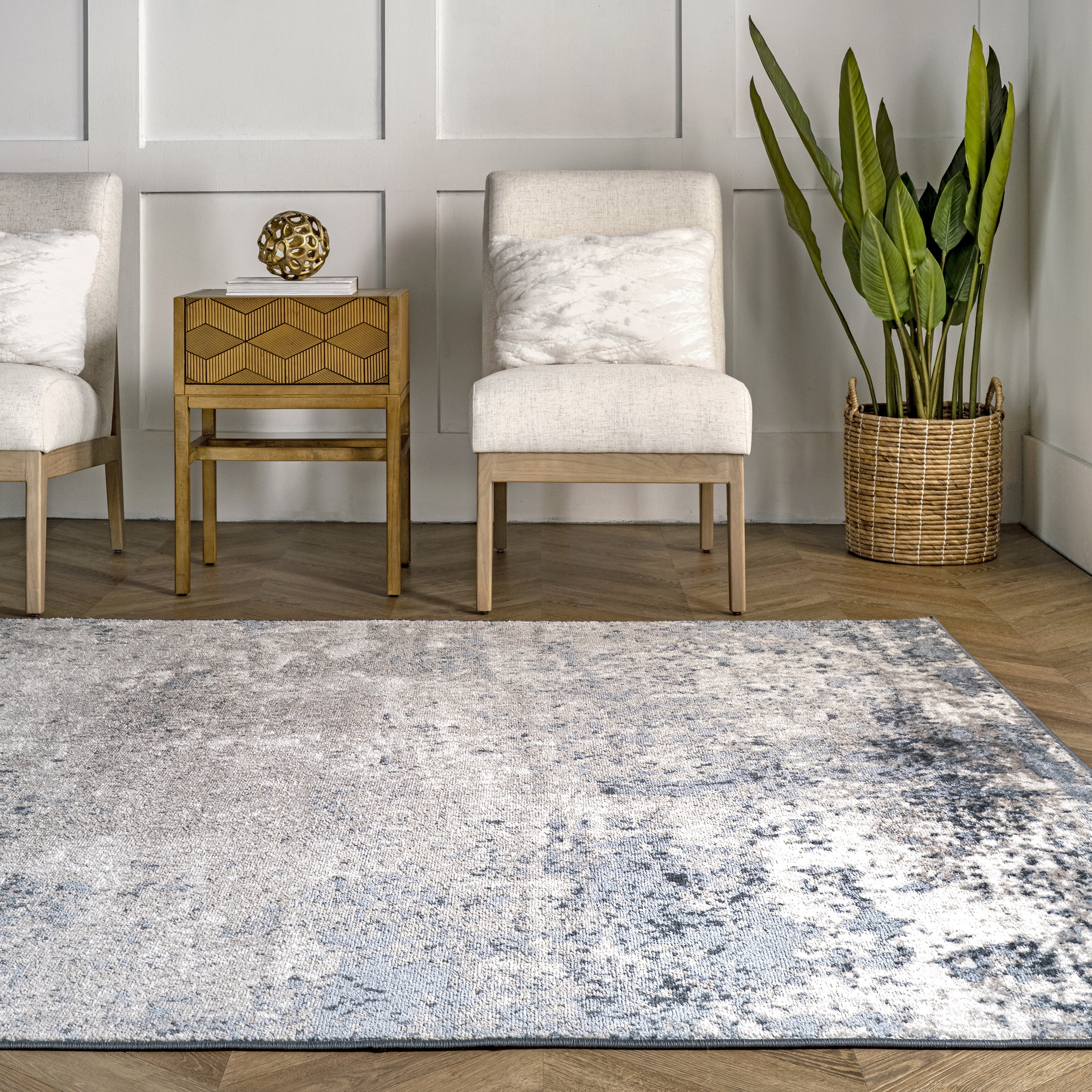 nuLOOM Zoe Faded Abstract Area Rug, 3' x 5', Blue