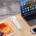 thumbnail image 2 of 3Pack Outdoor Extension Cord Cover,Waterproof Connection Protector with 4 Seal Latches,Adjustable Compartment for AWG 12/14/16 Cords,Protect Holiday Decoration Lights and Plugs, 2 of 7