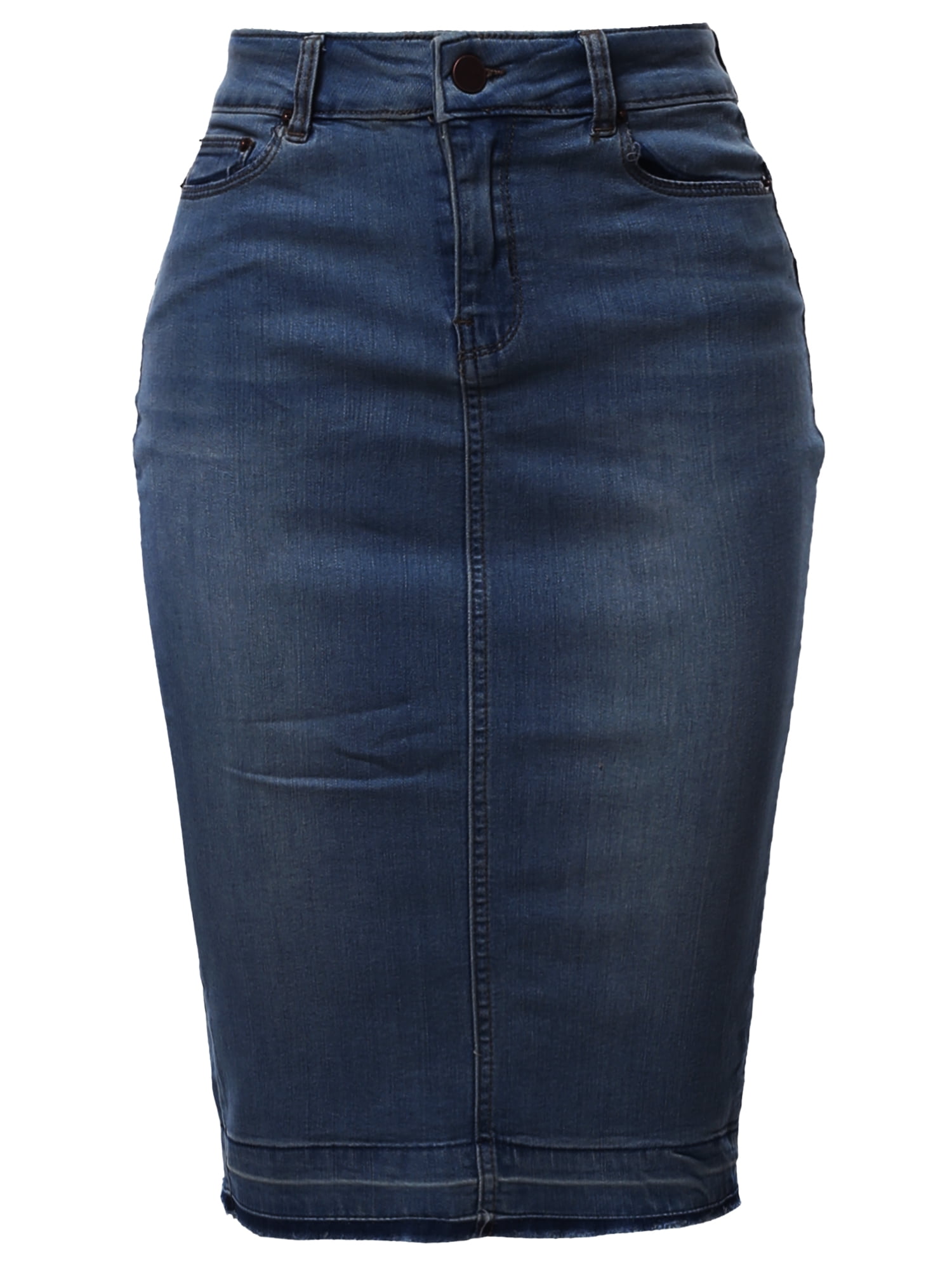 walmart blue jean skirts