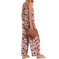 thumbnail image 4 of Fantaslook Jumpsuits for Women Casual Sleeveless Spaghetti Strap Rompers Boho Wide Leg Jumpsuits Overalls Dressy Trendy Outfits Clothes, 4 of 8