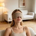 thumbnail image 6 of Dongrere Soft Breathable Sleep Eye Mask, Light Blocking Blindfold for Sleeping Travel Nap Night Rest Use, 5x26.7 Inch, Gray, 6 of 6