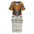 thumbnail image 3 of Over Texas Hill Country: vestido de noche para mujer vestido de bolsillo suelto falda s póster de Solar 8 de abril de, 3 of 6