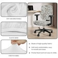 thumbnail image 3 of SCRAWLGOD Newspaper Print 4 PCS Cozy Office Chair Cover with Arm Rest Protector Easy to Remove Desk Chair Covers Anti-Dust Breathable Swivel Chair Slipcover, 3 of 7